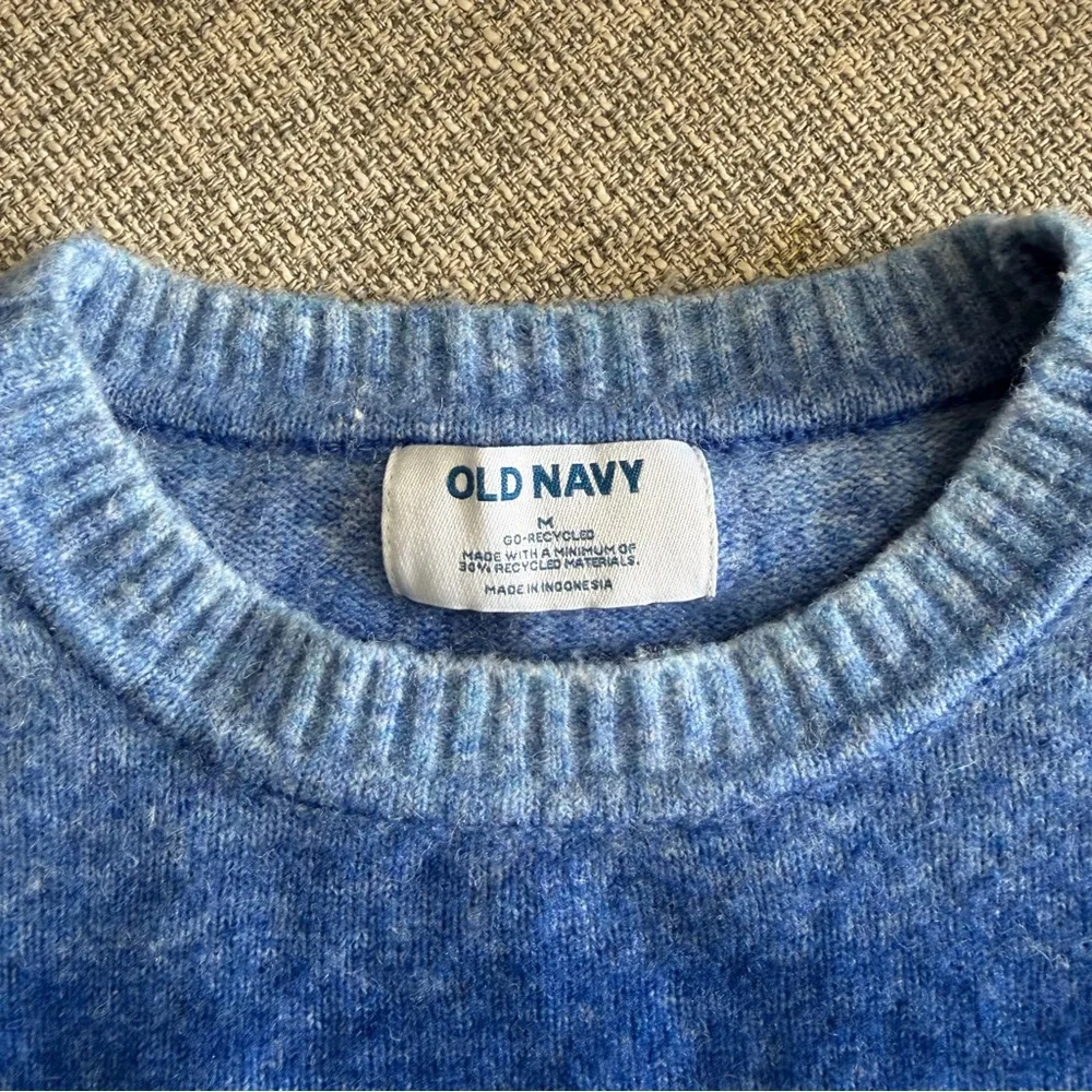Old Navy Blue Ombre Crewneck Sweater - Picture 4 of 8